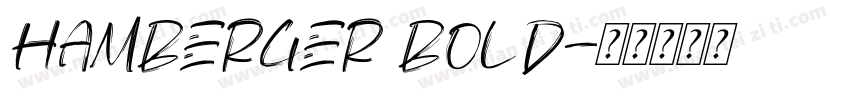 hamberger bold字体转换